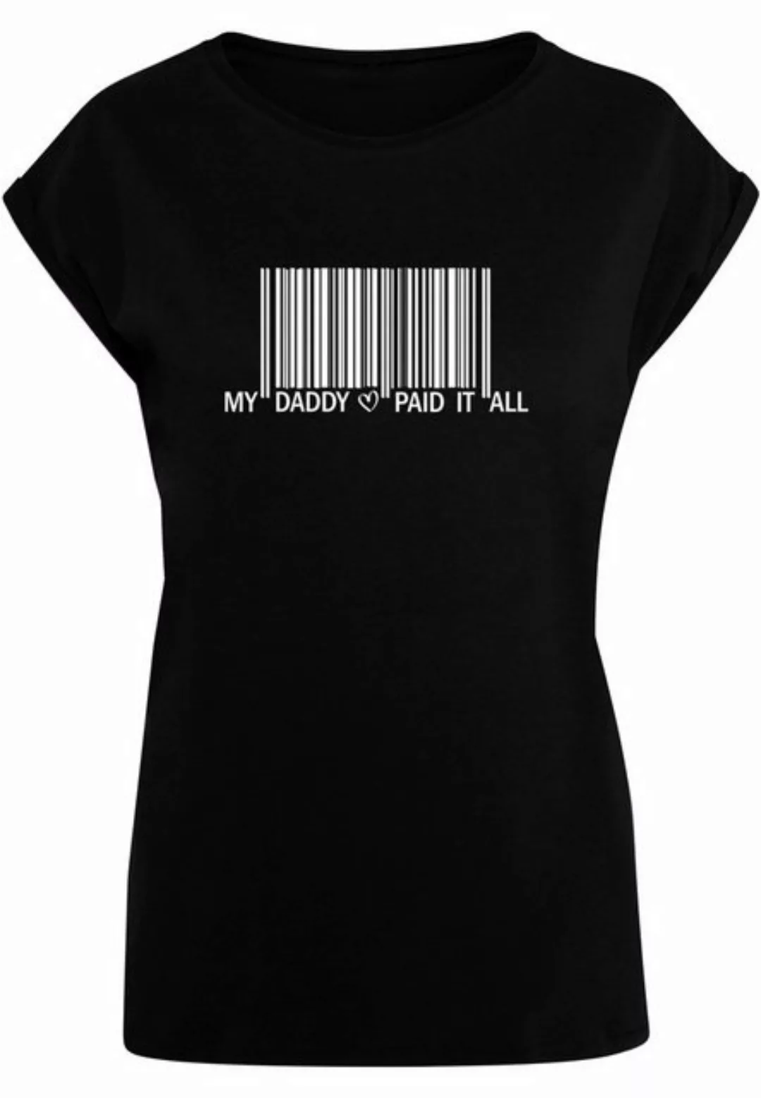 Merchcode T-Shirt Merchcode Damen Ladies Dad Pay Barcode Extended Shoulder günstig online kaufen