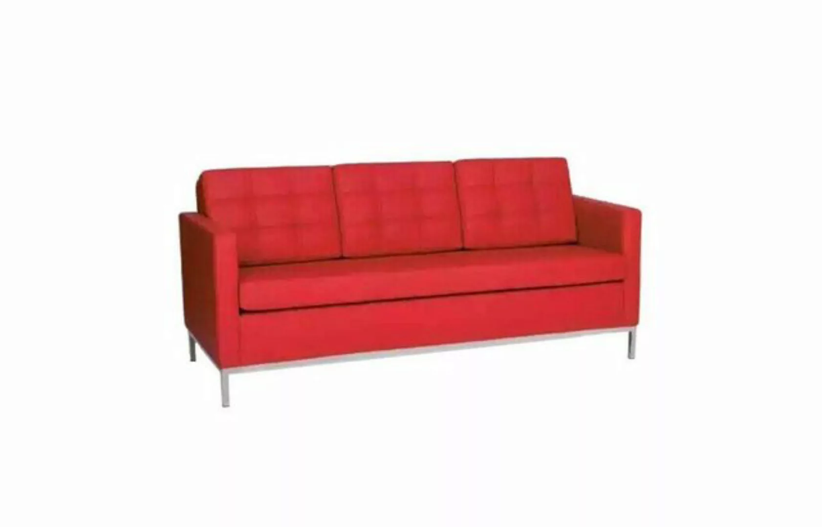 Xlmoebel Sofa Rote Dreisitzer Moderne Luxus Sofa Polstersitz Textil Stil, 1 günstig online kaufen