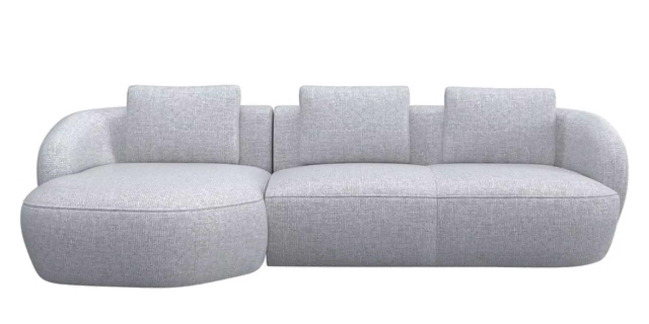 FLEXLUX Wohnlandschaft »Torino, rund, L-Form, Sofa-Ecke mit Recamiere, Long günstig online kaufen