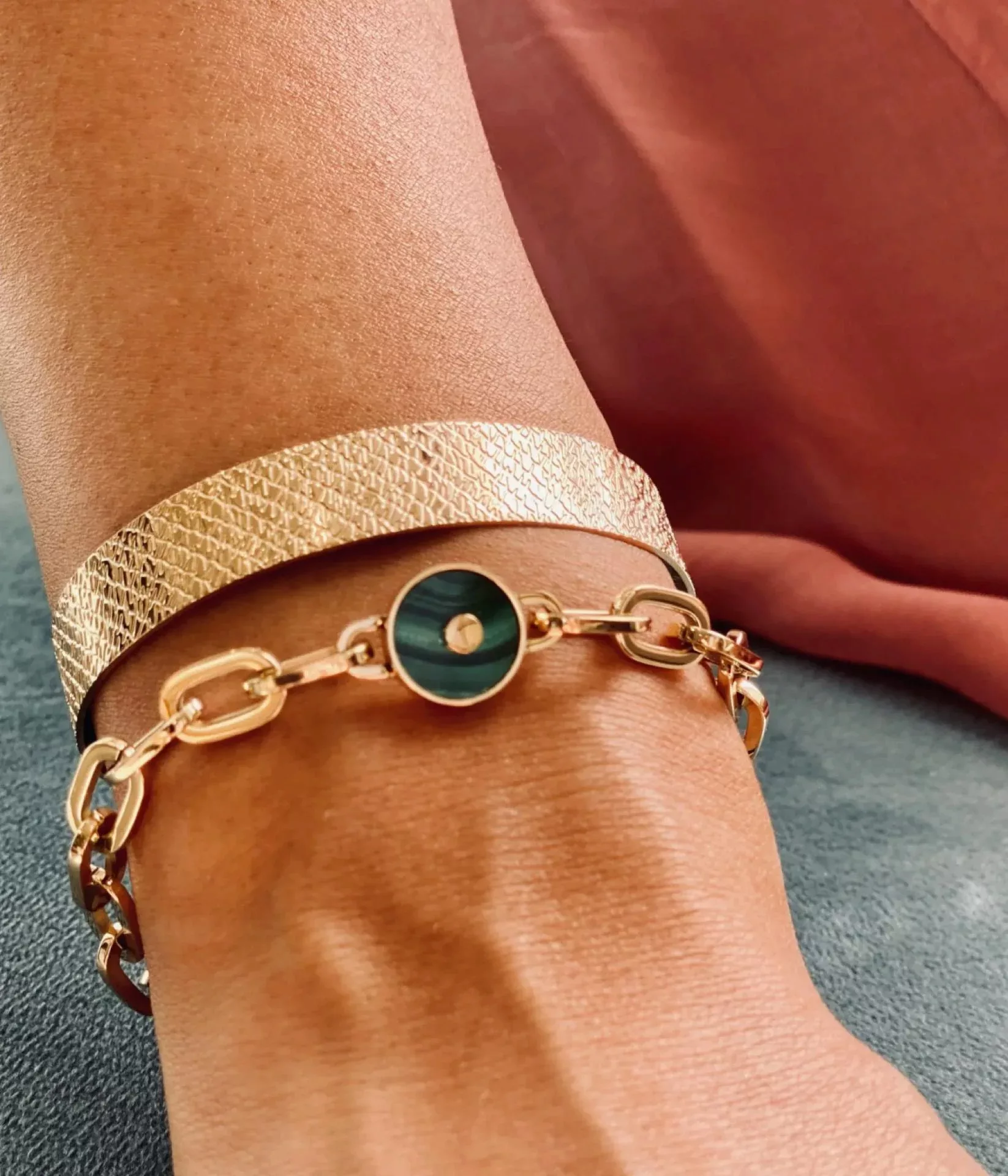 Zag Bijoux Armband Glieder mit Kreis 15+3cm Gold günstig online kaufen