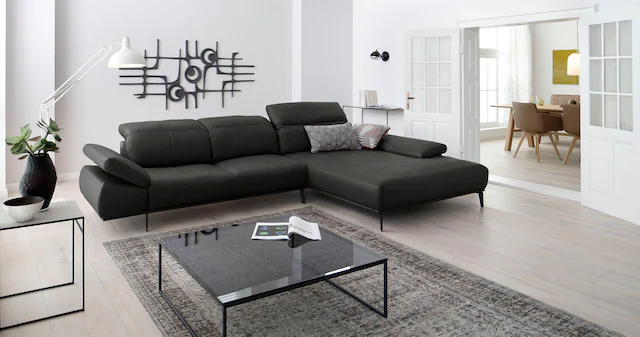 W.SCHILLIG Ecksofa "levi, Designsofa, elegant und zeitlos, bequem, L-Form", günstig online kaufen