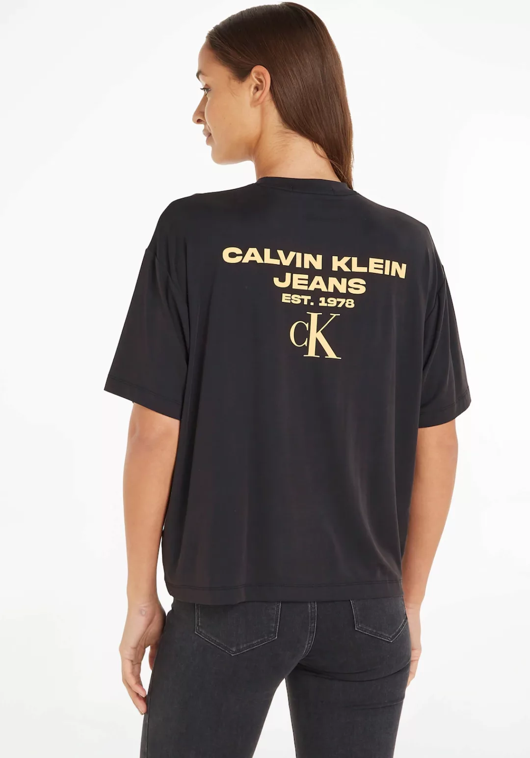 Calvin Klein Jeans T-Shirt BACK LOGO MODAL BOYFRIEND TEE günstig online kaufen