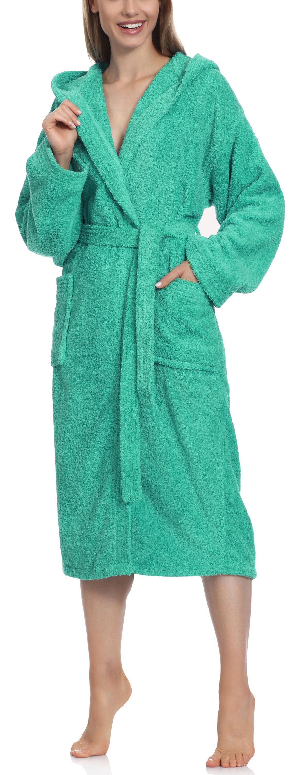 Ladeheid Bademantel Damen Frottee Bademantel aus günstig online kaufen