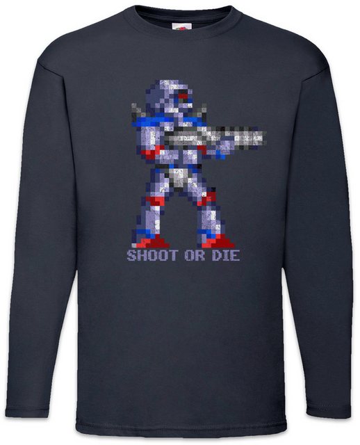 Urban Backwoods Langarmshirt Shoot Or Die Langarm T-Shirt Turrican Game Spr günstig online kaufen