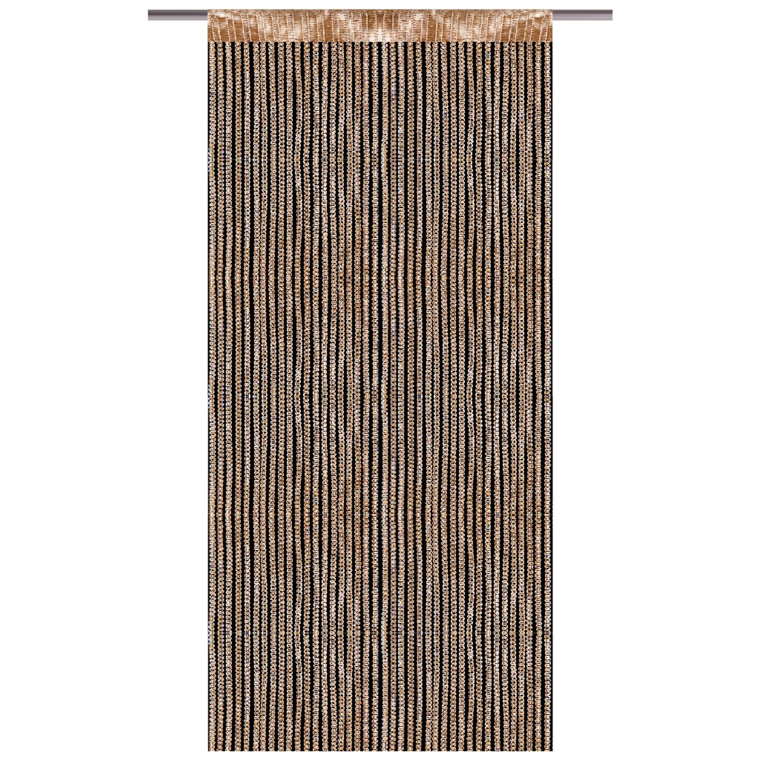 Bestlivings Fadenvorhand Fadengardine Vorhang Gardine Gold 90 cm x 200 cm günstig online kaufen