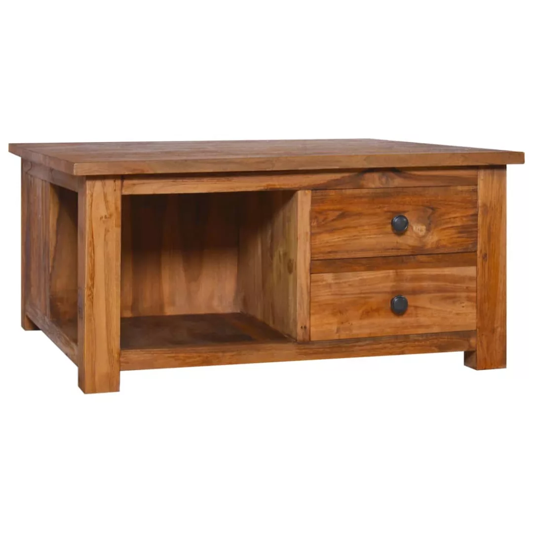 Couchtisch 68x68x33 Cm Teak Massivholz günstig online kaufen