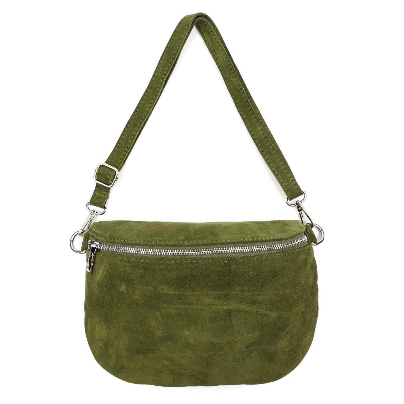 ITALYSHOP24 Bauchtasche Damen Wildleder Gürteltasche Brusttasche günstig online kaufen