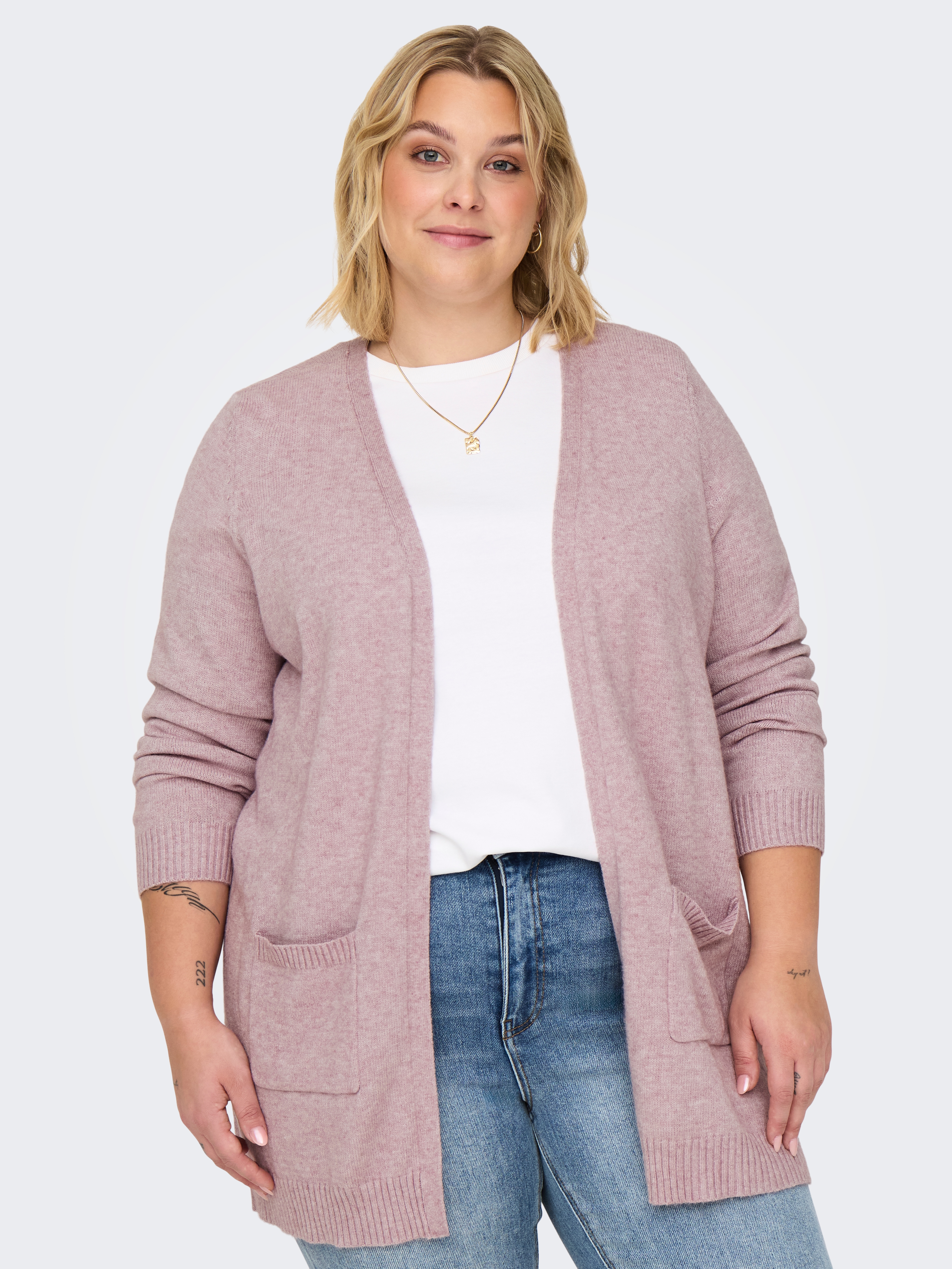 ONLY CARMAKOMA Strickjacke CARESLY L/S OPEN CARDIGAN NOOS KNT günstig online kaufen