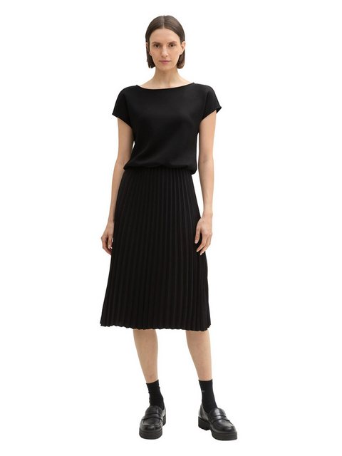 TOM TAILOR Midikleid (1-tlg) Plissee günstig online kaufen