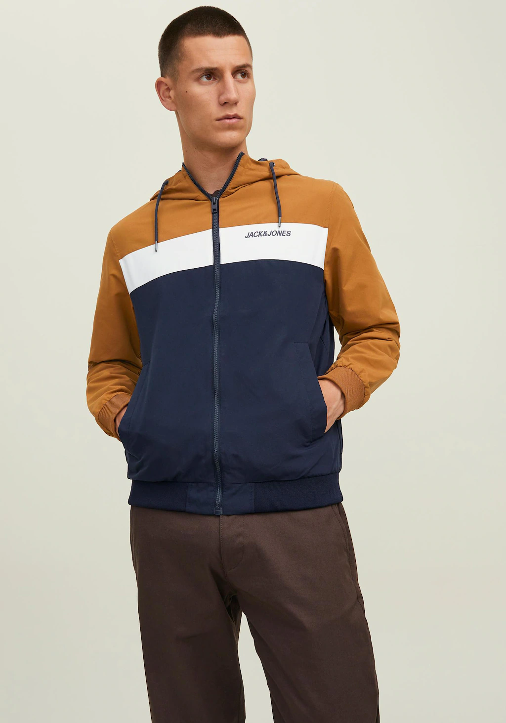 Jack & Jones Windbreaker "RUSH BLOCKING HOOD BOMBER", mit Kapuze günstig online kaufen