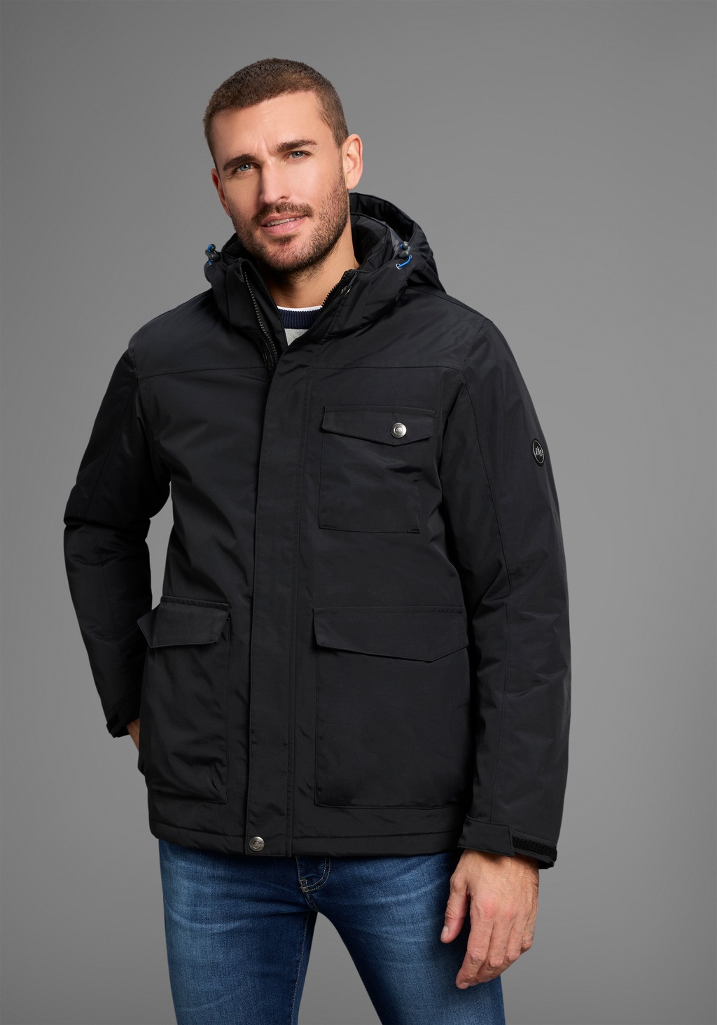 Polarino Funktionsjacke, mit Kapuze, Wassersäule 3000 mm, verschweißte Näht günstig online kaufen