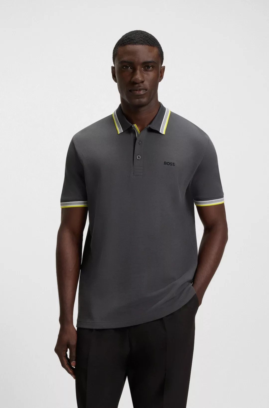 BOSS GREEN Poloshirt Paddy mit kontrastfarbenen günstig online kaufen