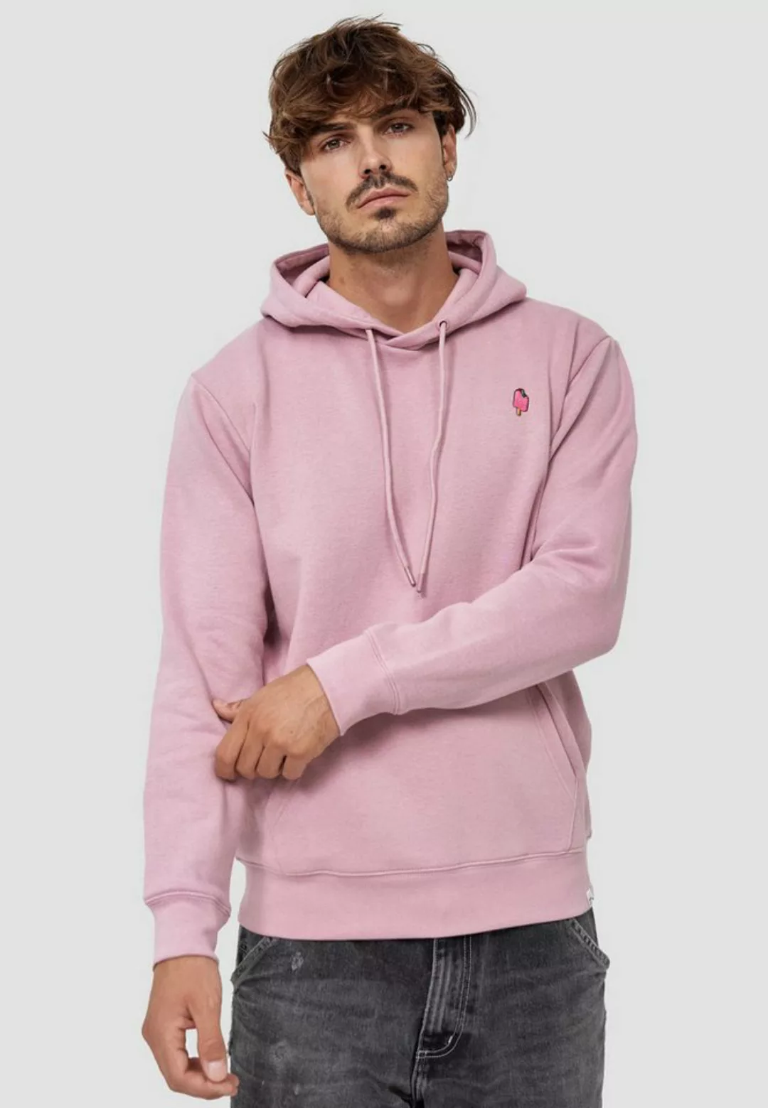 MIKON Hoodie Eis GOTS zertifizierte Bio-Baumwolle günstig online kaufen