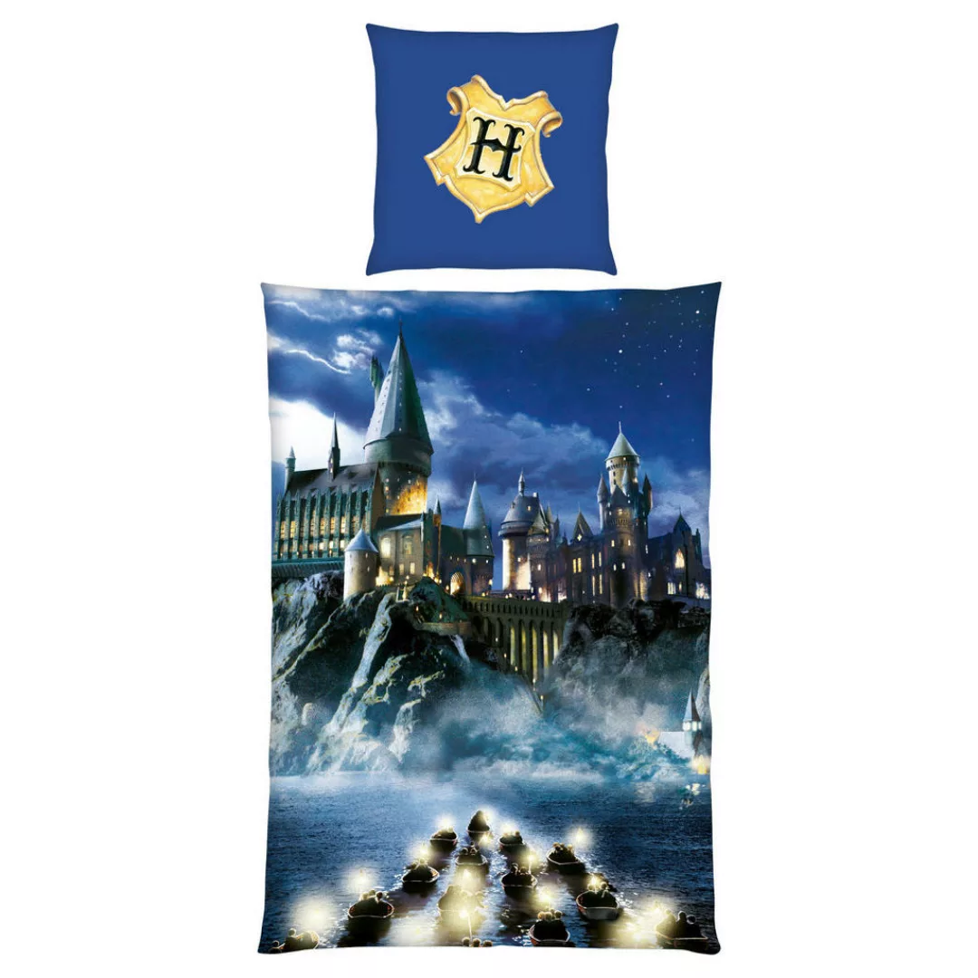 Baumwoll Wende Bettwäsche Harry Potter Baumwolle blau Baumwolle B/L: ca. 13 günstig online kaufen