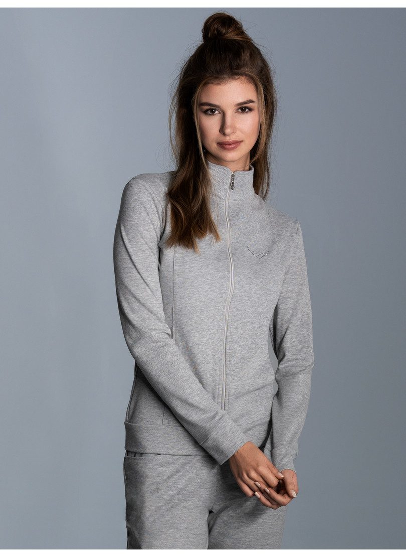 Trigema Sweatjacke TRIGEMA Jacke veredelt mit günstig online kaufen