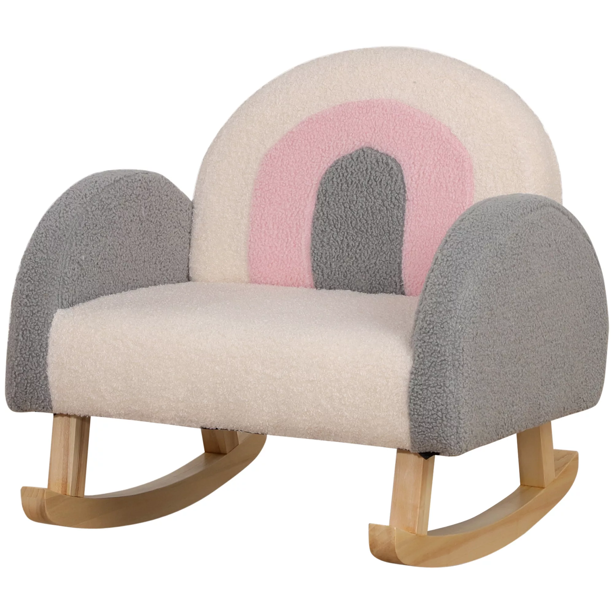 HOMCOM Kindersofa Schaukelstuhl für Kleinkinder Kindersessel Kindercouch fü günstig online kaufen