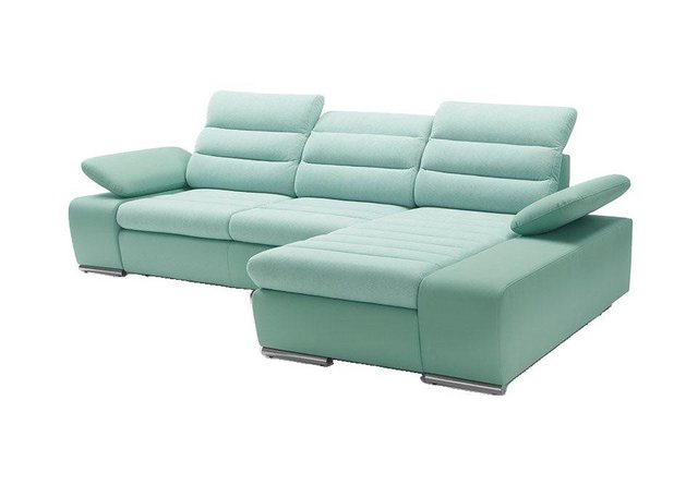 JVmoebel Ecksofa Design Ecksofa Schlafsofa Couch Leder Textil Polster Multi günstig online kaufen