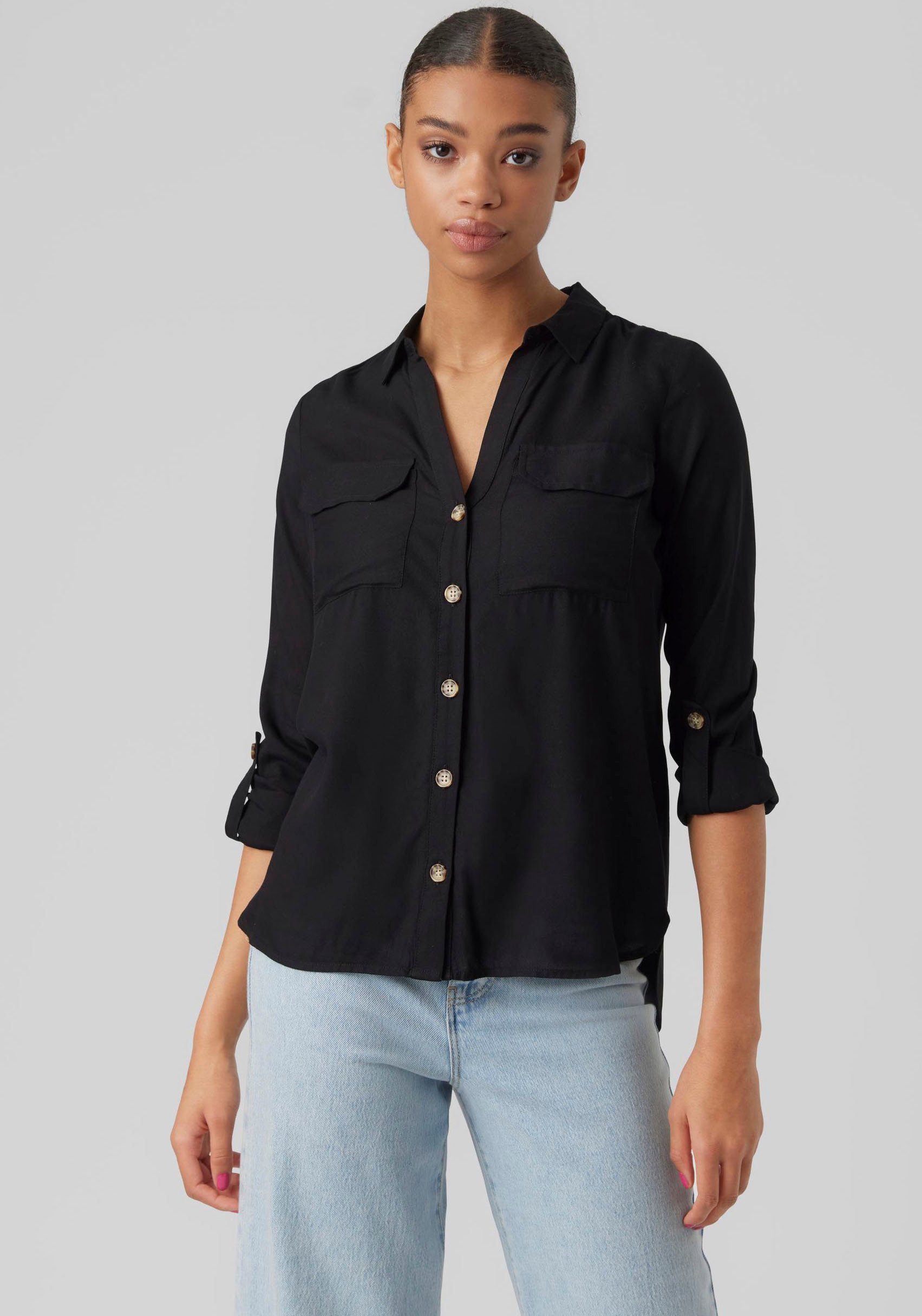 Vero Moda Hemdbluse VMBUMPY L/S SHIRT günstig online kaufen