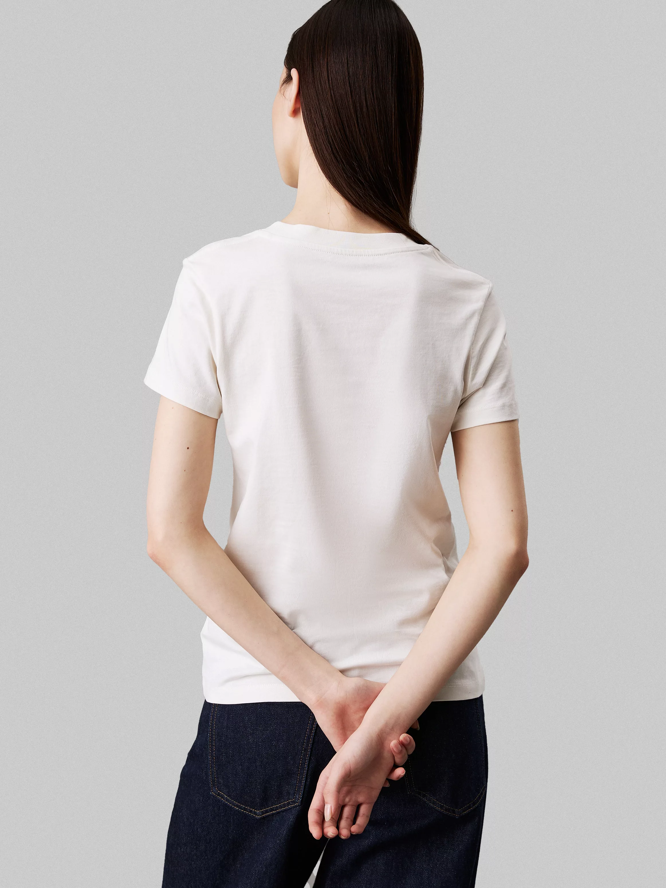 Calvin Klein Jeans Rundhalsshirt "GRADIENT CK SLIM TEE", mit Logodruck günstig online kaufen