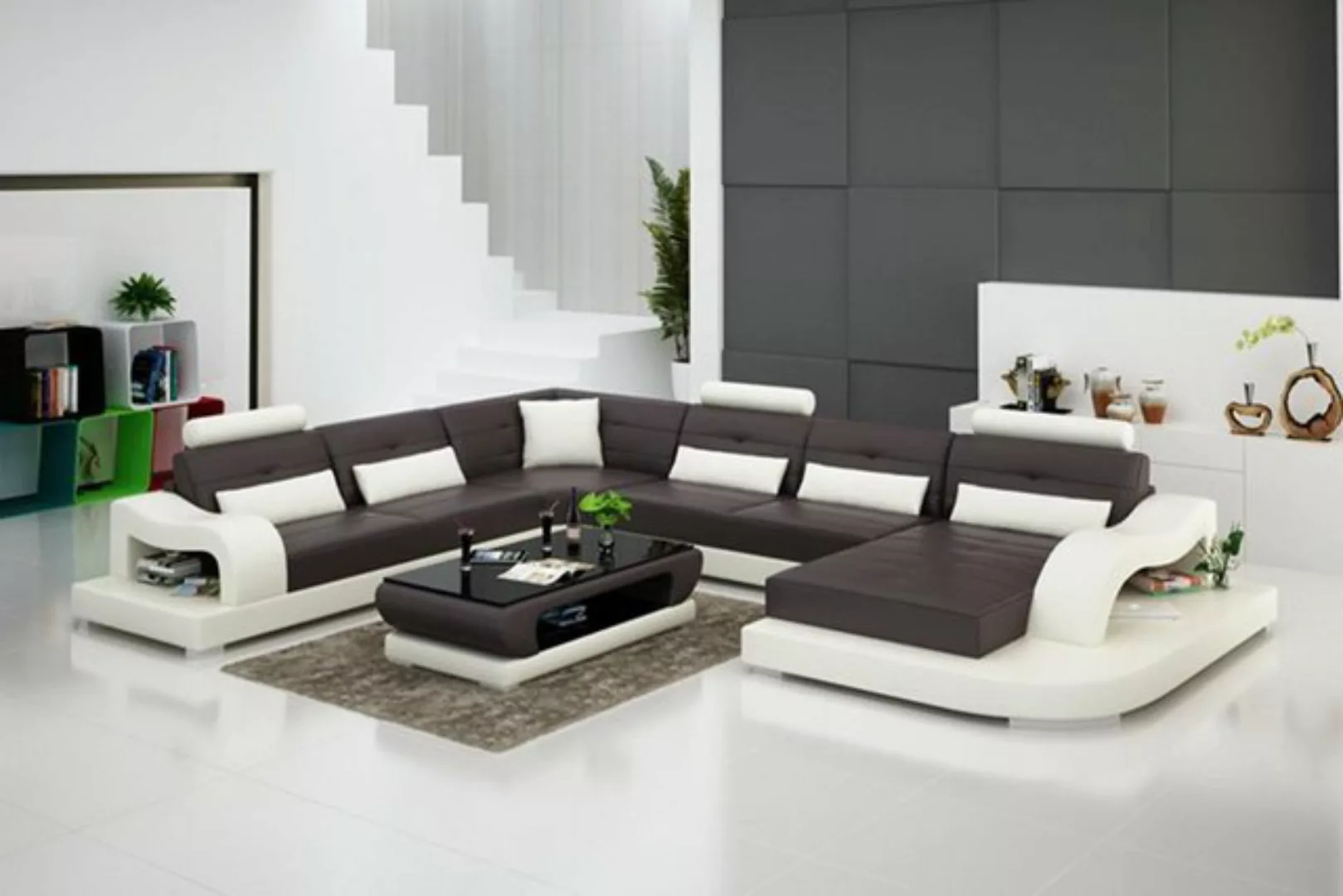 JVmoebel Ecksofa Ecksofa Sofa Couch Polster Eck Sitz Wohnlandschaft Garnitu günstig online kaufen