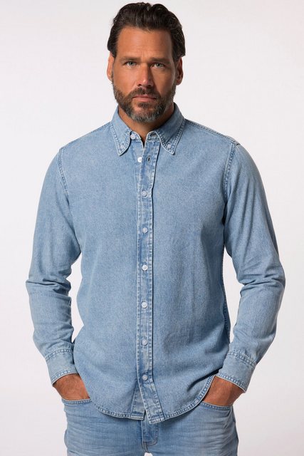 JP1880 Businesshemd JP 1880 Denim-Hemd Langarm Buttondown-Kragen günstig online kaufen