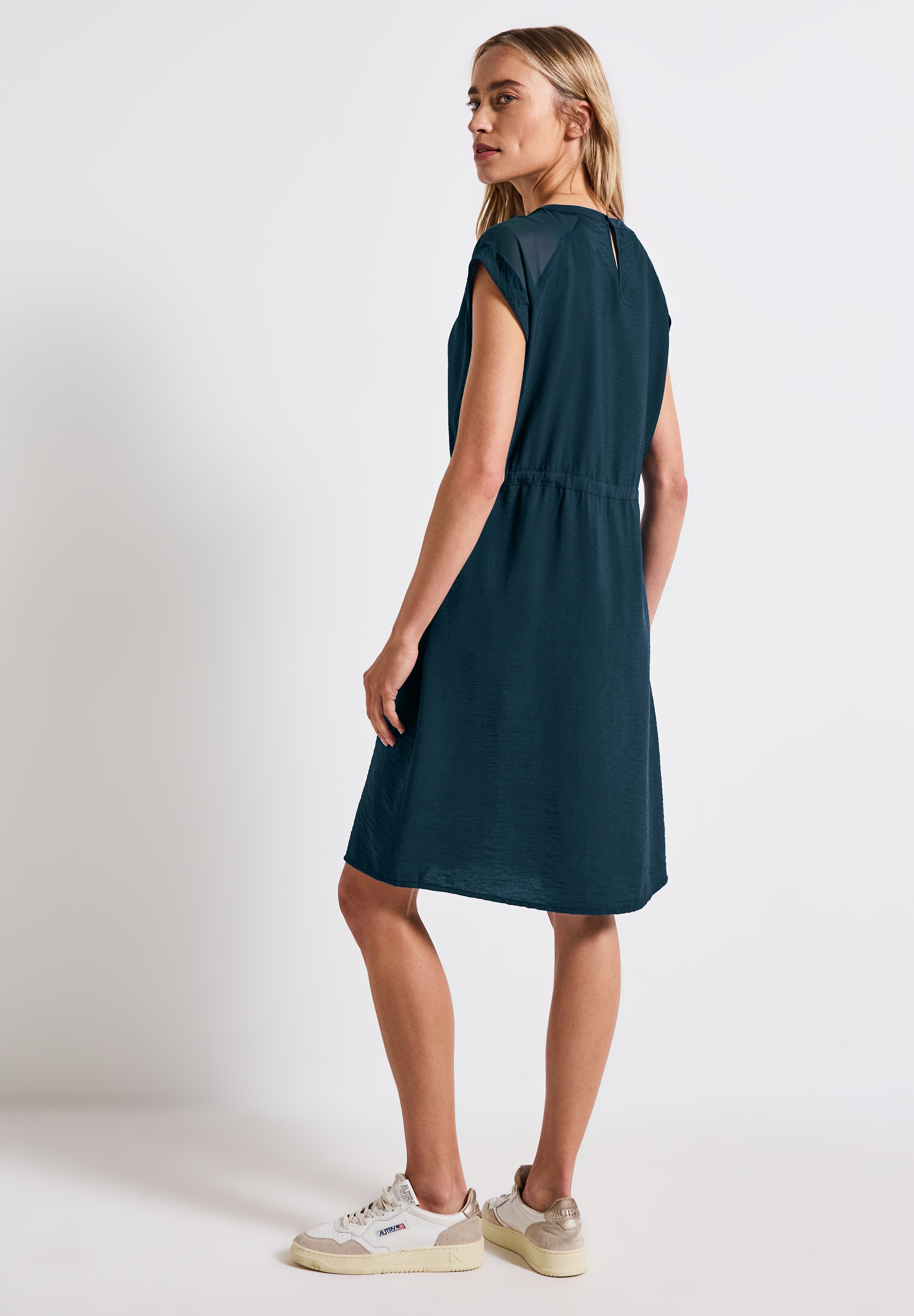 STREET ONE Shirtkleid, mit Mesh-Details günstig online kaufen