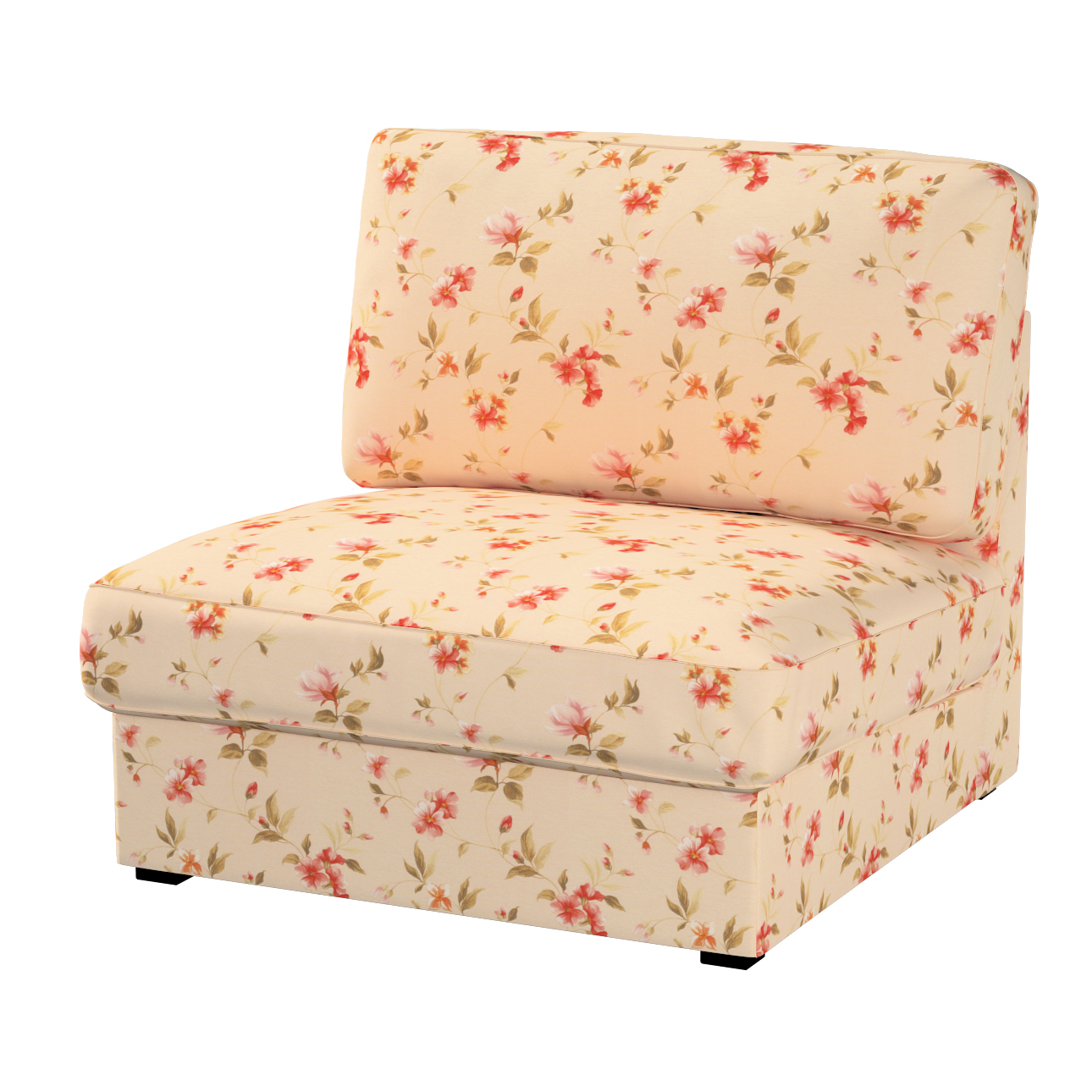 Bezug für Kivik Sessel nicht ausklappbar, creme-rosa, Bezug für Sessel Kivi günstig online kaufen