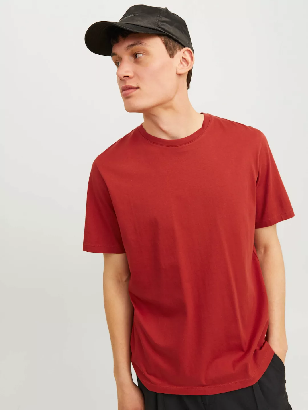 Jack & Jones Rundhalsshirt JJEORGANIC BASIC TEE SS O-NECK NOOS mit Rundhals günstig online kaufen