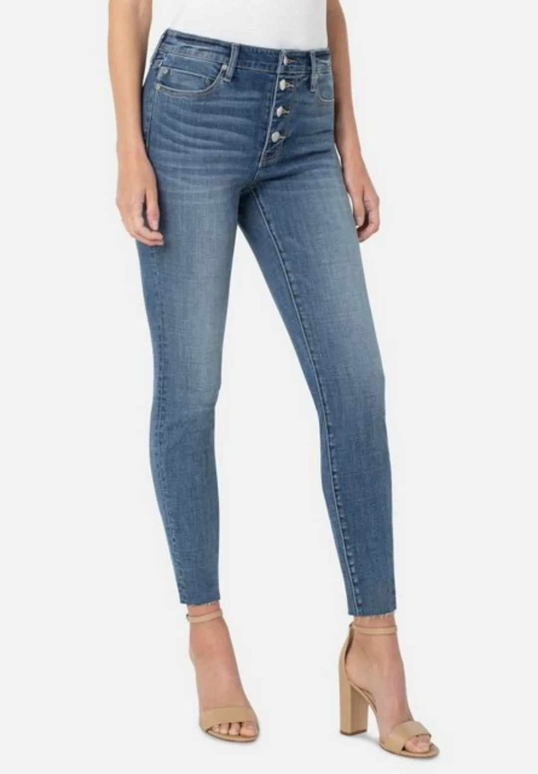 Liverpool Skinny-fit-Jeans Abby High Rise With Cut Hem 5-Pocket Style günstig online kaufen