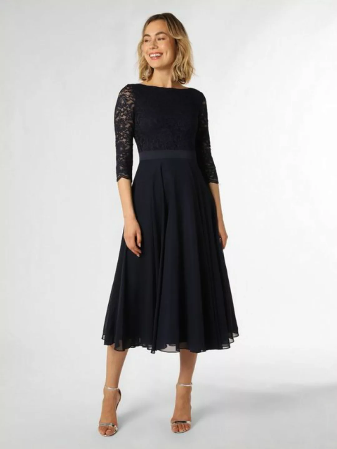 SWING Cocktailkleid (1-tlg) Spitze, Falten günstig online kaufen