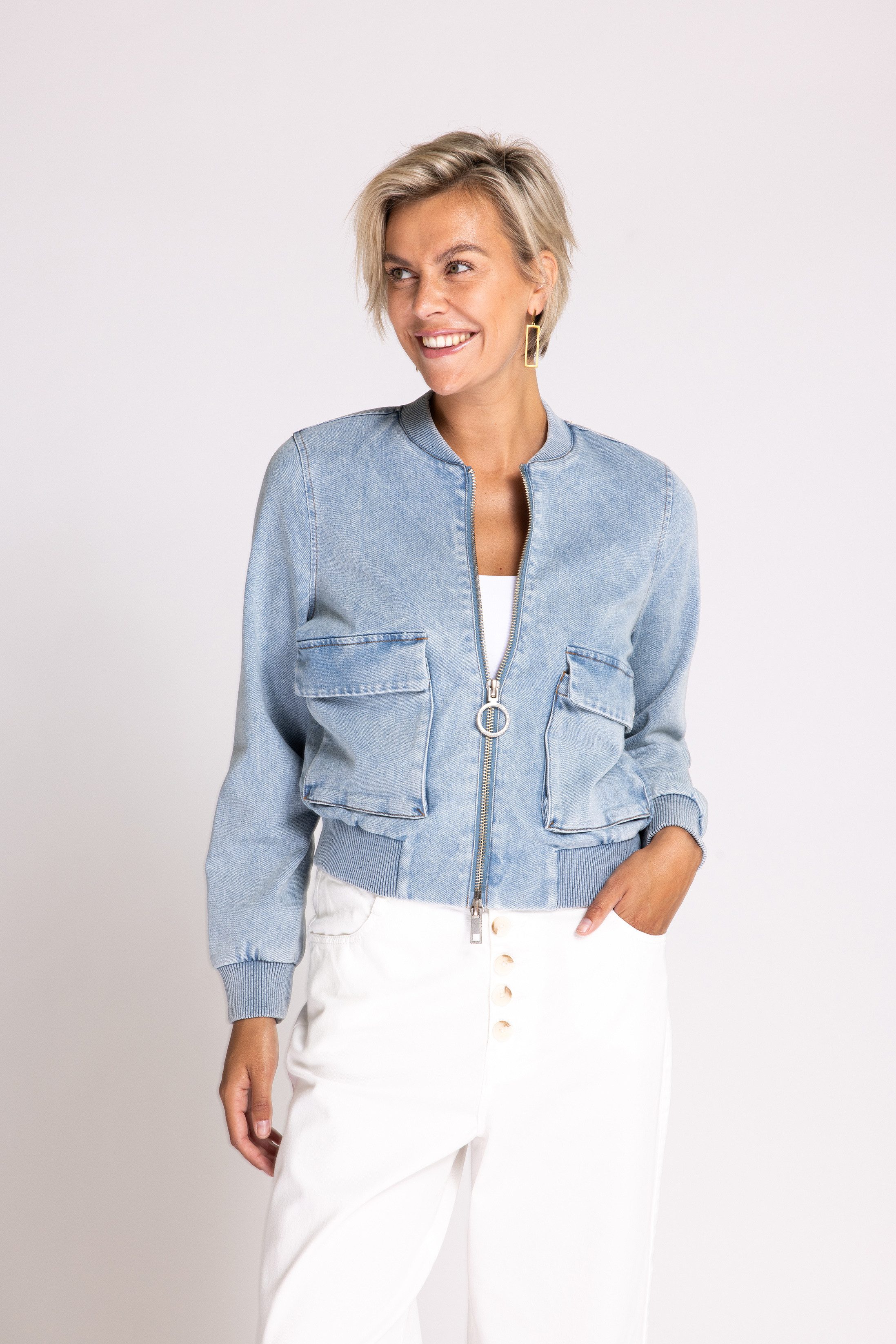Zhrill Blouson in Unifarbe günstig online kaufen
