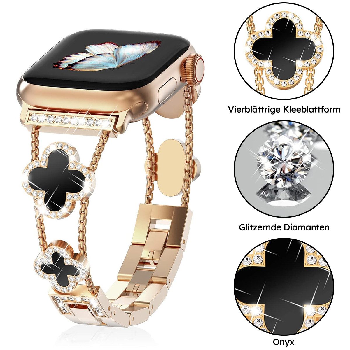 RWEUOQ Smartwatch-Armband Smartwatch Armband Edelstahl Armband günstig online kaufen