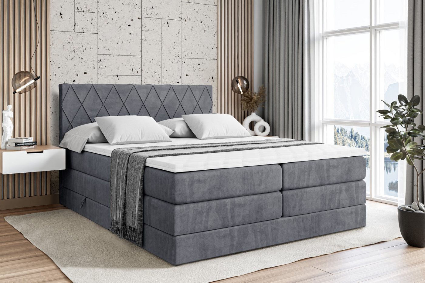 ALTDECOR Boxspringbett LEPARO KING günstig online kaufen