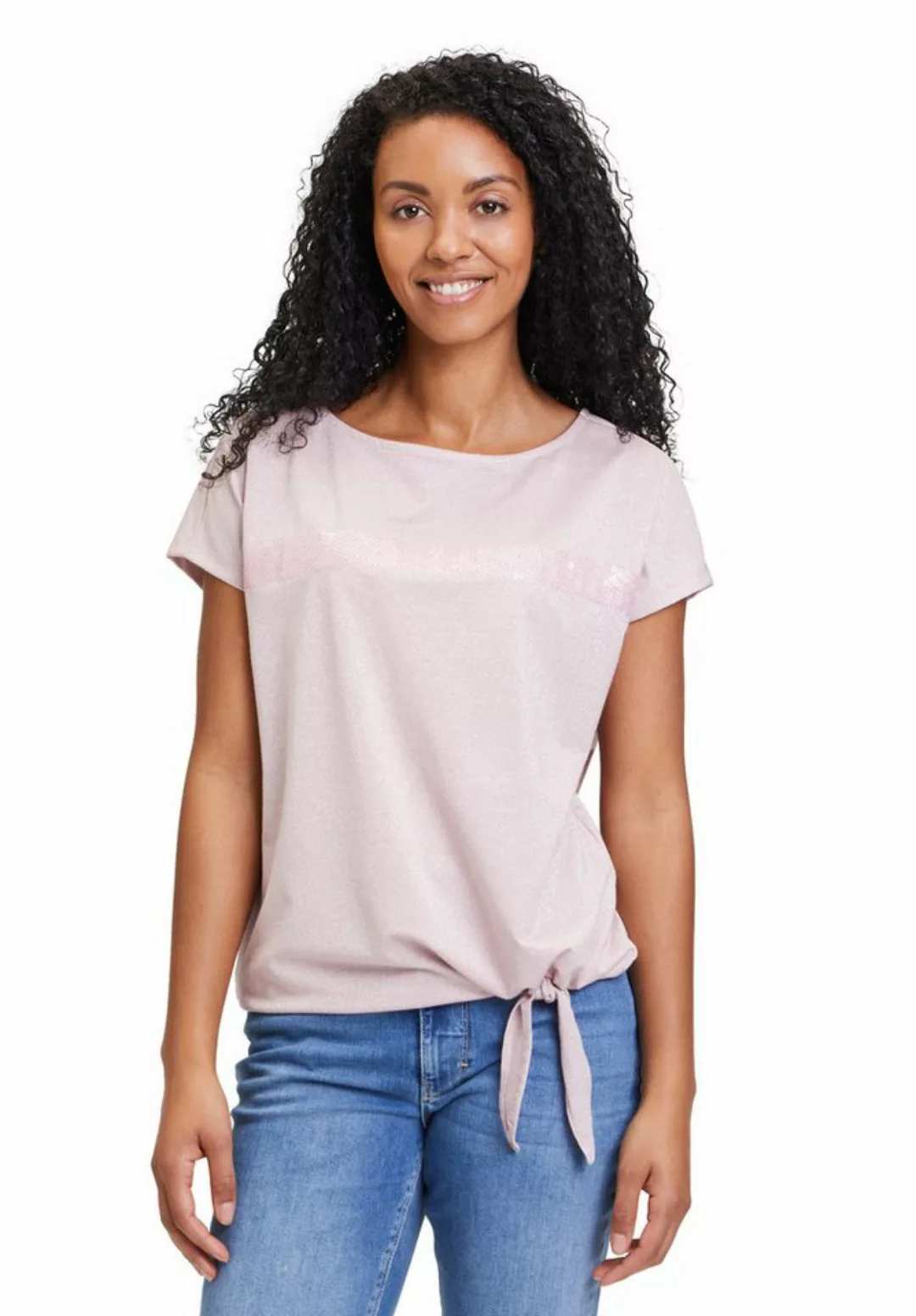 Betty Barclay Kurzarmshirt Betty Barclay Halbarm-Shirt mit Schleifenknoten günstig online kaufen