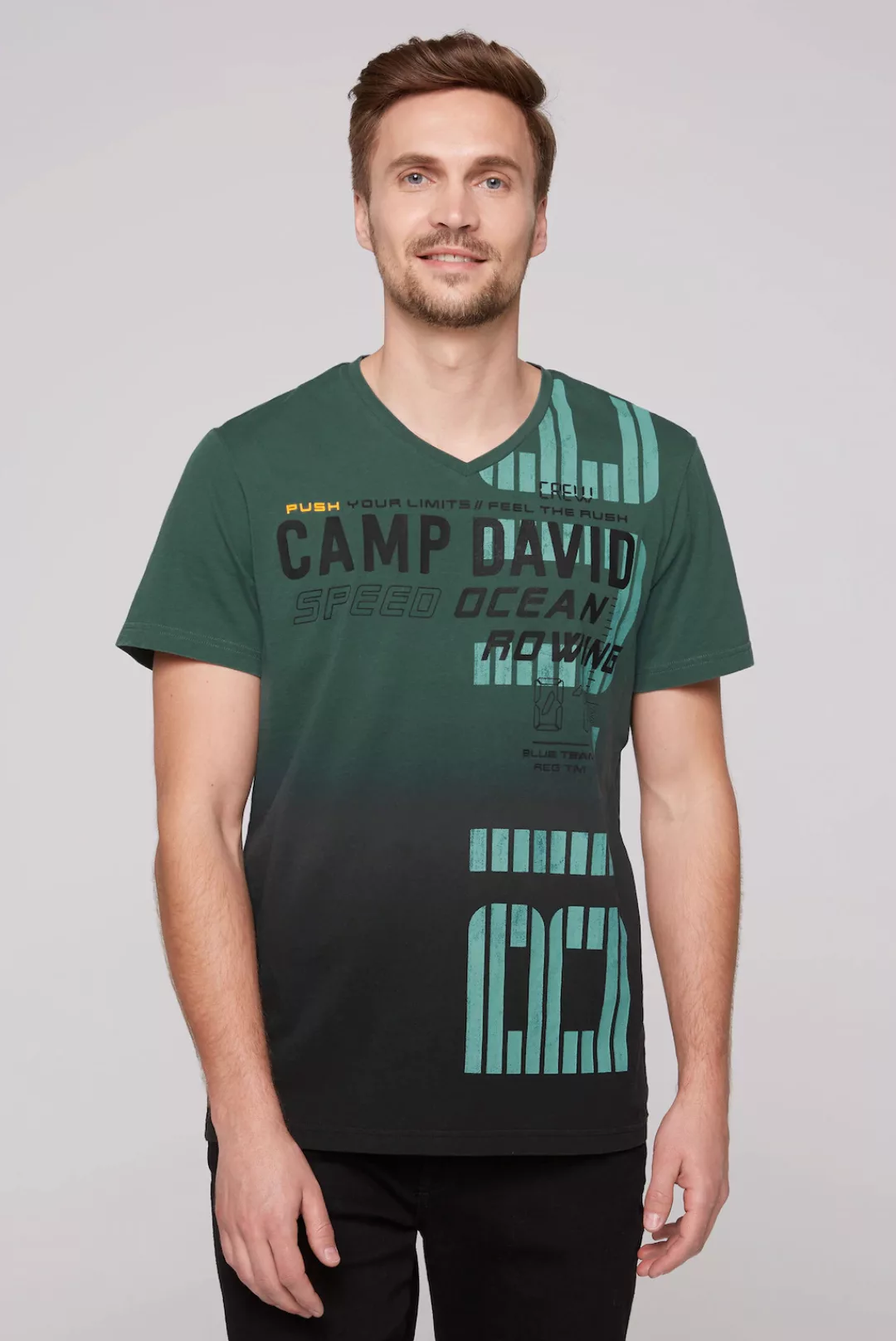 CAMP DAVID V-Shirt, mit maskulinem V-Ausschnitt günstig online kaufen