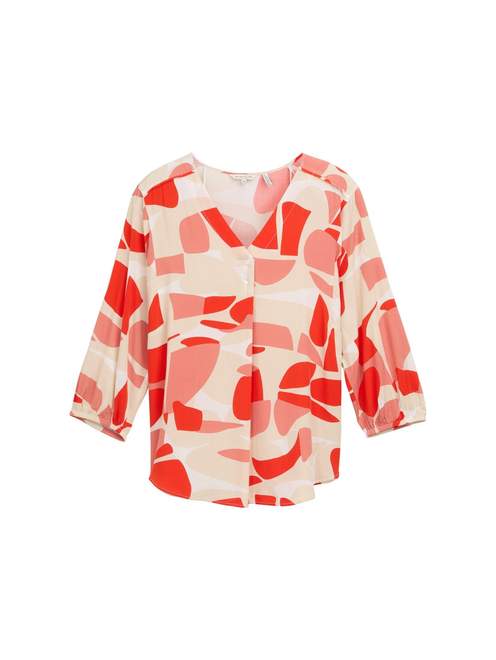 TOM TAILOR Langarmbluse Bluse mit Muster günstig online kaufen