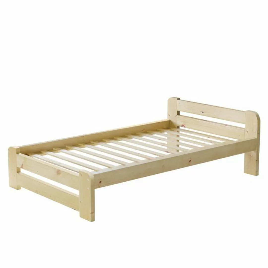 Furnify Holzbett Holzbett futtonbett bettgestell bett Sonoma 80x200 Ohne Ma günstig online kaufen