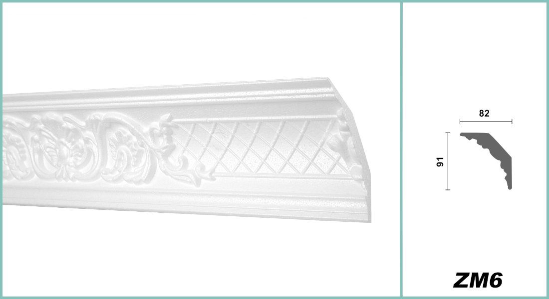 Hexim Deckenleiste ZM6, 20 Meter / günstig online kaufen