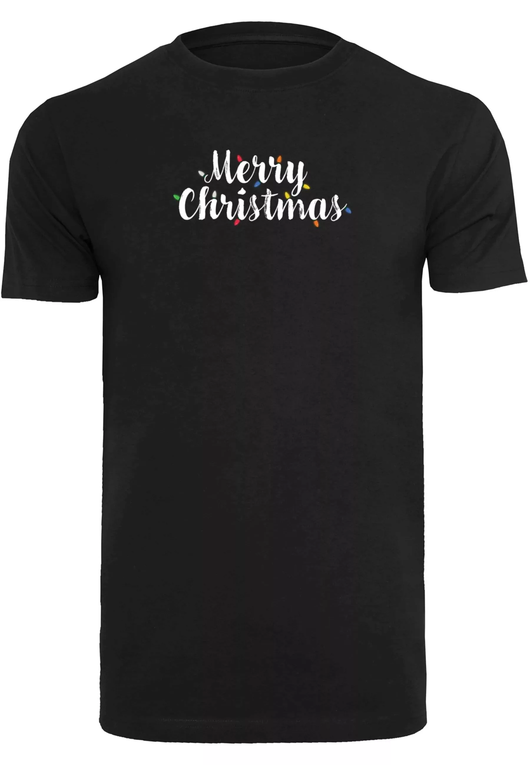 Merchcode T-Shirt "Merchcode Herren Merry Christmas Lights T-Shirt Round Ne günstig online kaufen