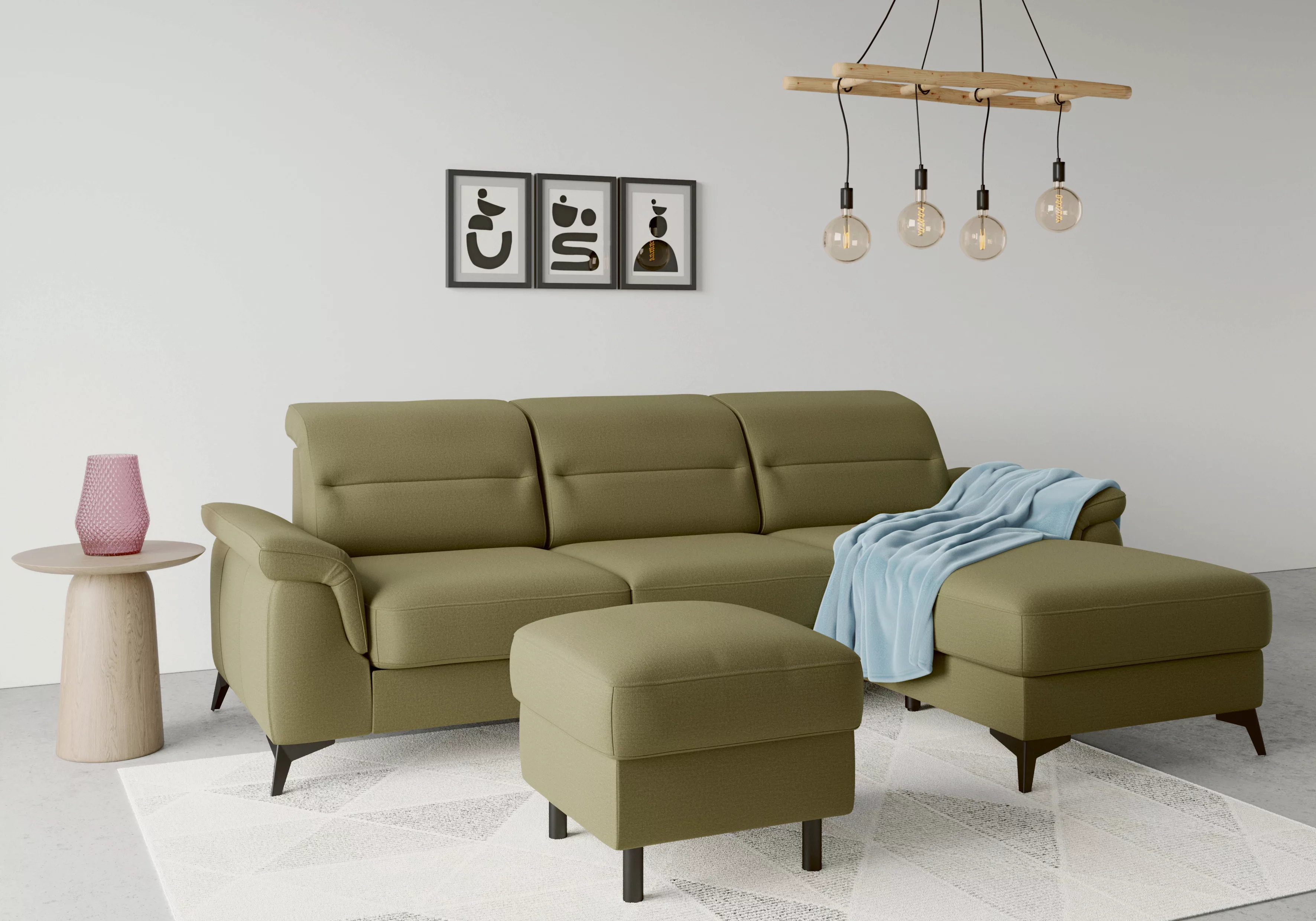 sit&more Ecksofa "Sinatra L-Form", mit Recamiere, optional mit Kopfteilvers günstig online kaufen