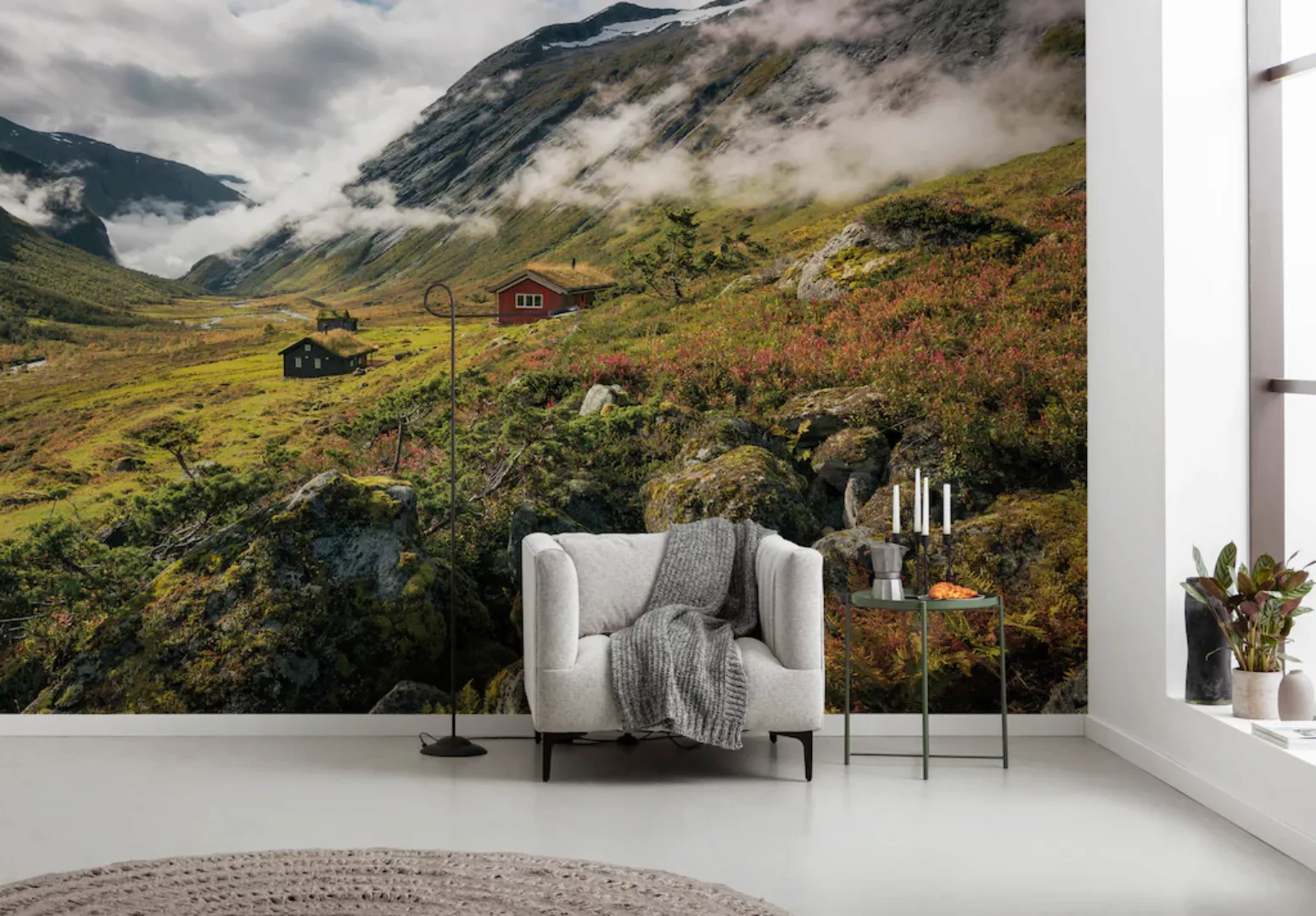KOMAR Vlies Fototapete - Pure Norway - Größe 450 x 280 cm mehrfarbig günstig online kaufen
