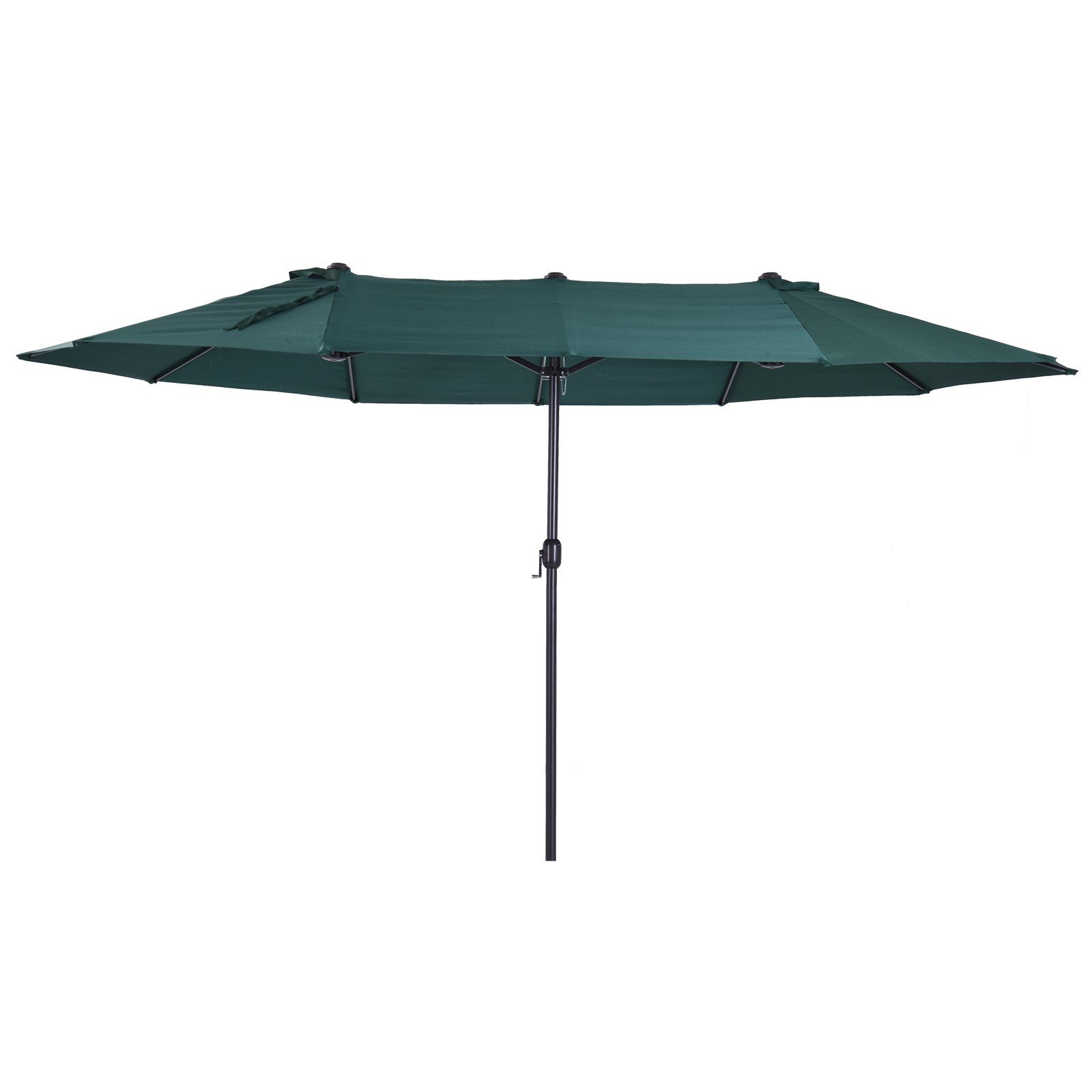 Outsunny Sonnenschirm Terrassenschirm mit Schirmständer Handkurbel, günstig online kaufen