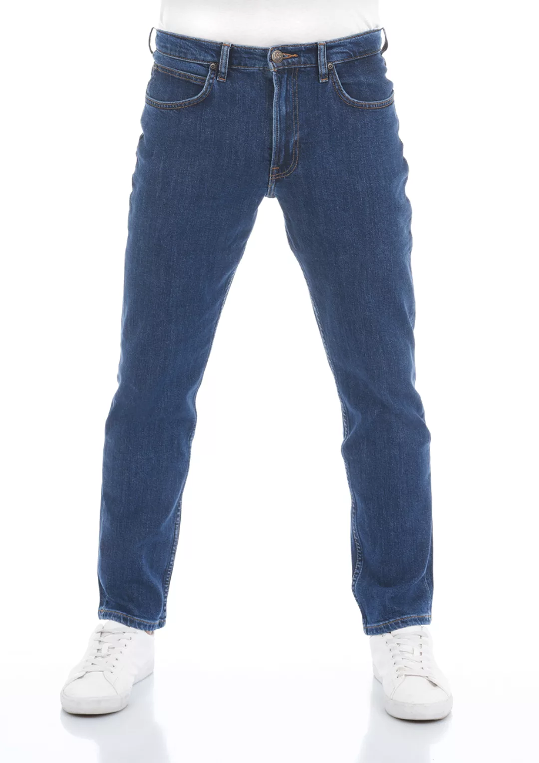 Lee Herren Jeans Brooklyn Straight - Regular Fit - Blau - Dark Stonewash günstig online kaufen