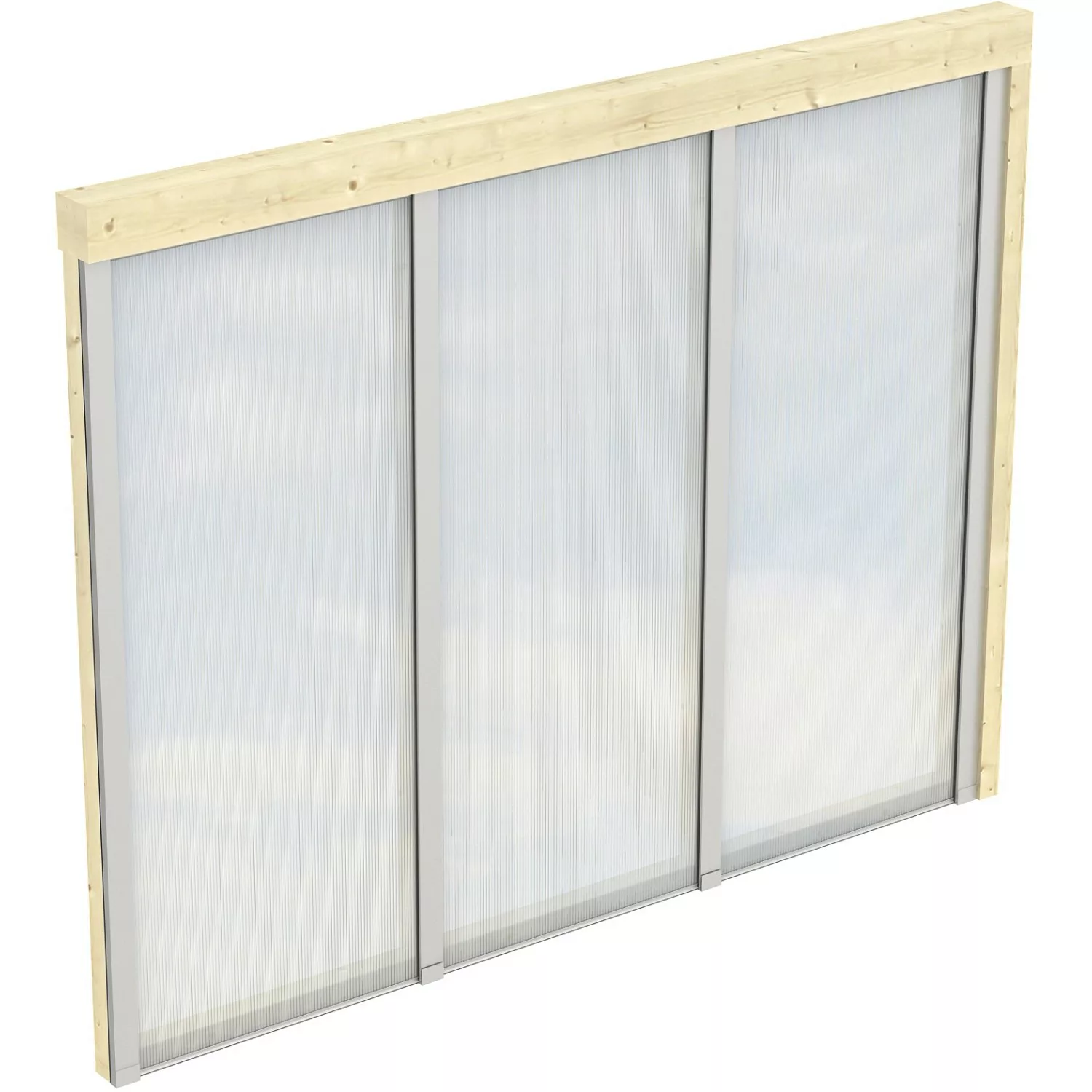 Skan Holz Polycarbonat Seitenwand für Terrassenüberdachung 300/289 cm Tiefe günstig online kaufen