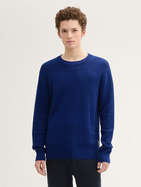 TOM TAILOR Denim Strickpullover Strukturierter Strickpullover günstig online kaufen