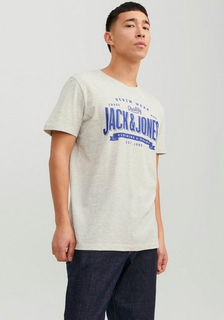 Jack & Jones Print-Shirt JJELOGO TEE SS O-NECK 1 COL MEL AW23 SN günstig online kaufen