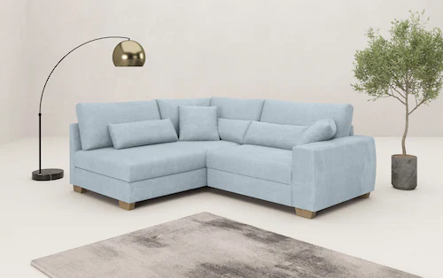 Mr. Couch Ecksofa »Helena L-Form«, Mit Federkern, wahlweise mit Bettfunktio günstig online kaufen