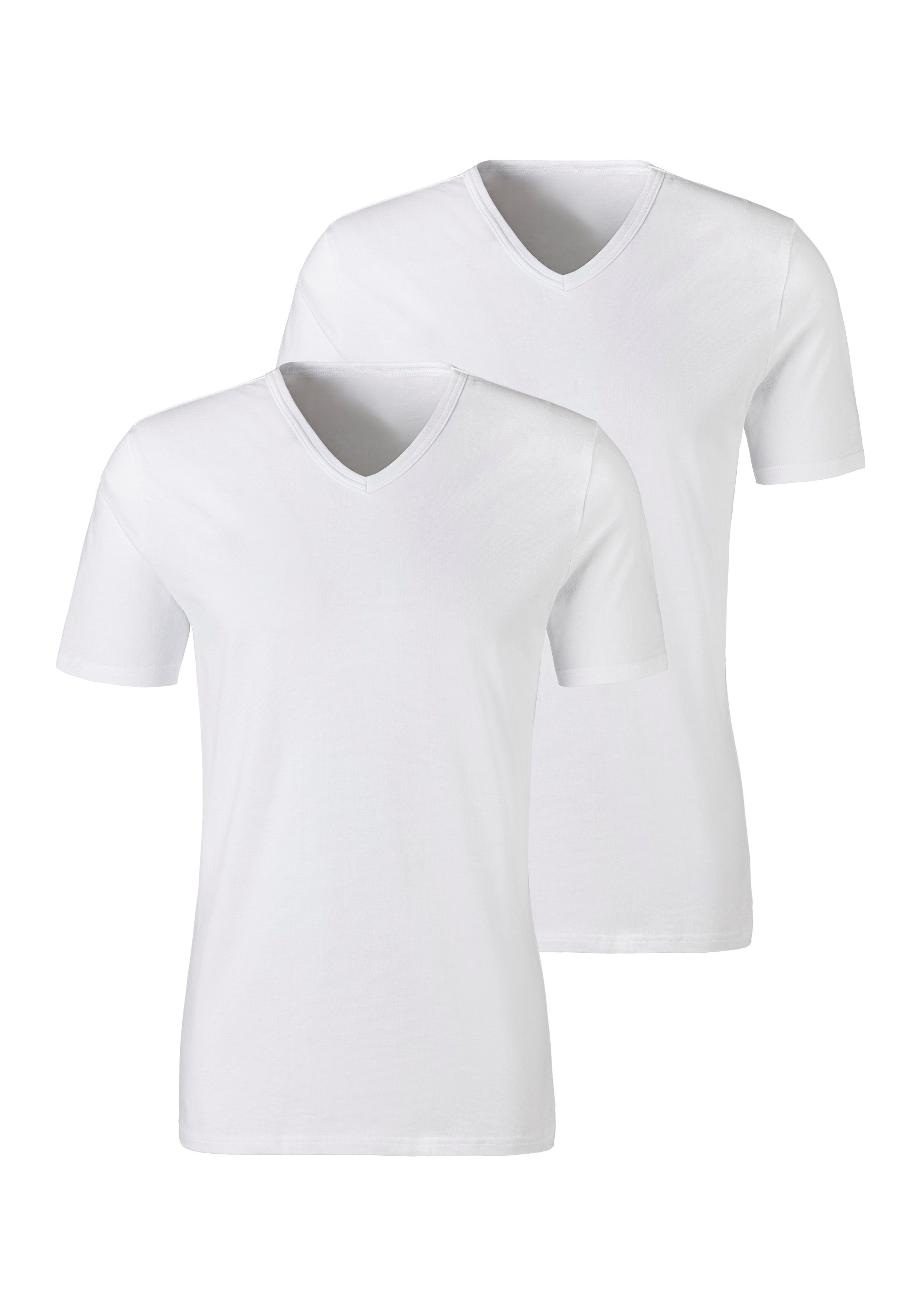 H.I.S Unterziehshirt, (2 St.), mit V-Ausschnitt und kleinem Logo, Unterhemd günstig online kaufen