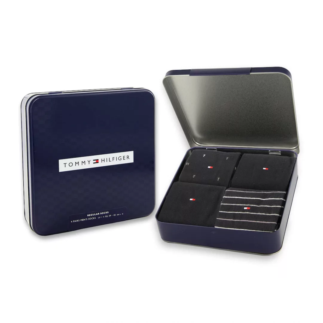 Tommy Hilfiger Socken "TH MEN SOCK 4P TIN GIFTBOX", (4er Pack) günstig online kaufen