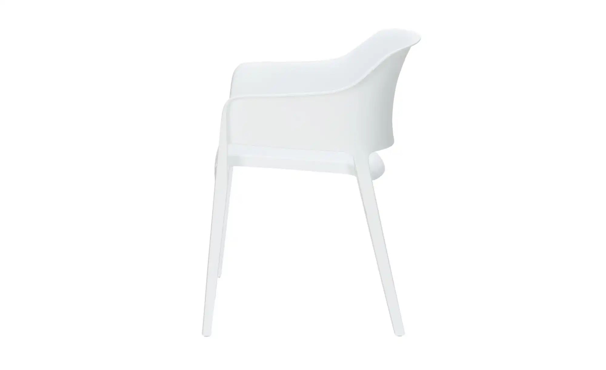 Stapelstuhl  Lacona ¦ weiß ¦ Maße (cm): B: 55 H: 77,5 T: 54.5 Garten > Gart günstig online kaufen
